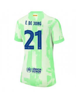 Barcelona Frenkie de Jong #21 Ausweichtrikot für Frauen 2024-25 Kurzarm